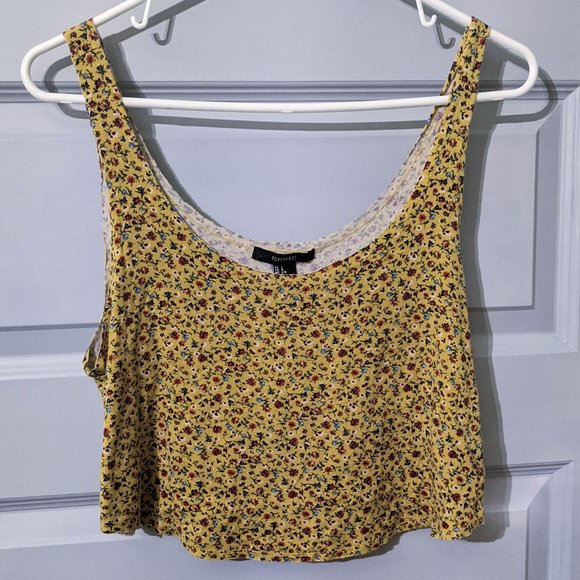 Forever 21 Tops - Clearance Sale!! $3!! Cute Floral Crop Top Forever 21 Size Large